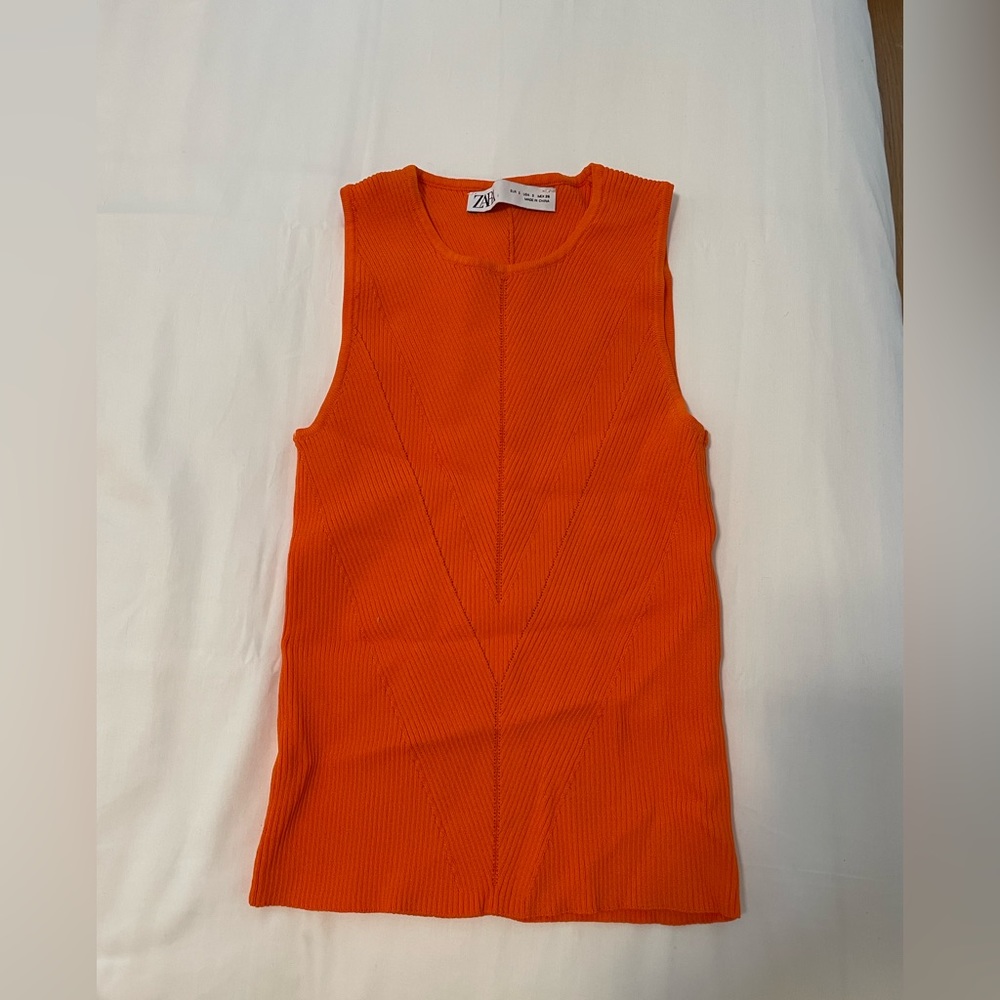 Zara Orange Tank never worn